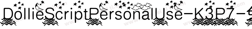 DollieScriptPersonalUse-K3P7字体转换