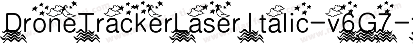 DroneTrackerLaserItalic-v6G7字体转换