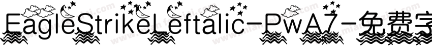 EagleStrikeLeftalic-PwA7字体转换