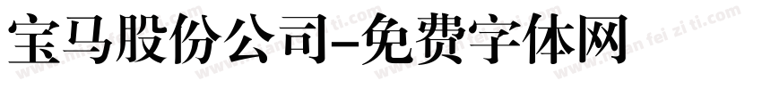 宝马股份公司字体转换