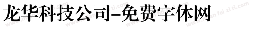 龙华科技公司字体转换