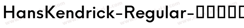 HansKendrick-Regular字体转换