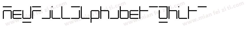 NewRailAlphabet-Whit字体转换