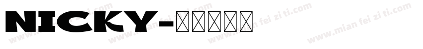 nicky字体转换