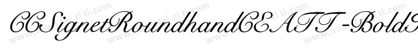 CCSignetRoundhandCEATT-BoldItal字体转换