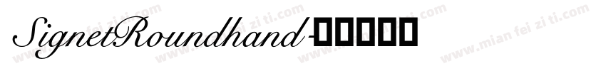 SignetRoundhand字体转换