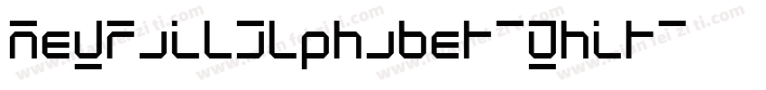 NewRailAlphabet-Whit字体转换