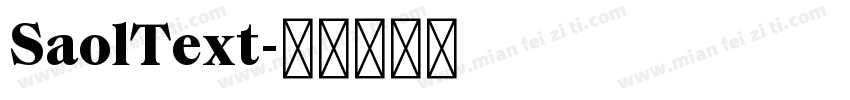 SaolText字体转换