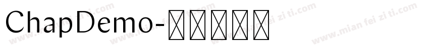 ChapDemo字体转换