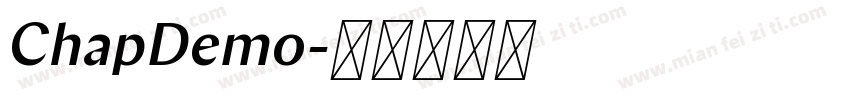 ChapDemo字体转换