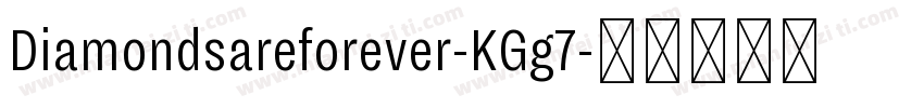 Diamondsareforever-KGg7字体转换
