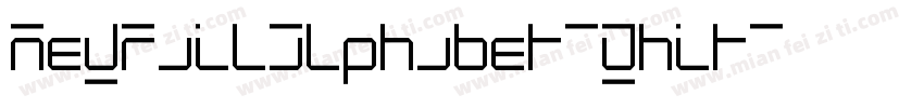 NewRailAlphabet-Whit字体转换