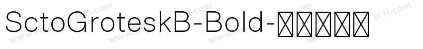 SctoGroteskB-Bold字体转换