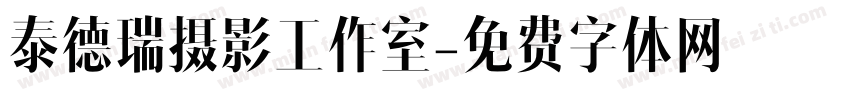 泰德瑞摄影工作室字体转换