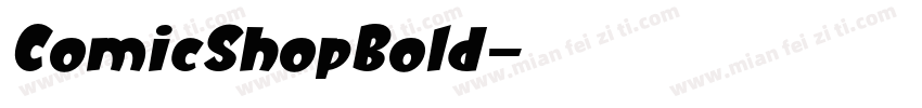 ComicShopBold字体转换