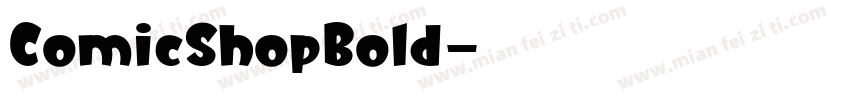 ComicShopBold字体转换
