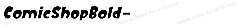 ComicShopBold字体转换