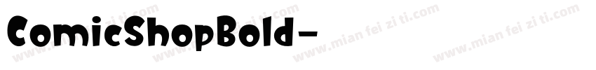 ComicShopBold字体转换