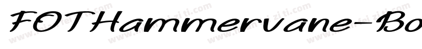 FOTHammervane-BoldIt字体转换