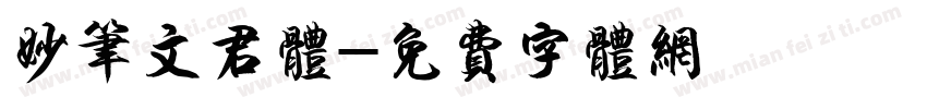 妙笔文君体字体转换