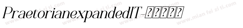 PraetorianexpandedIT字体转换