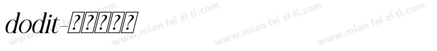 dodit字体转换