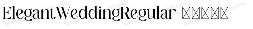 ElegantWeddingRegular字体转换