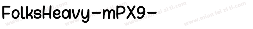 FolksHeavy-mPX9字体转换