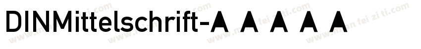 DINMittelschrift字体转换