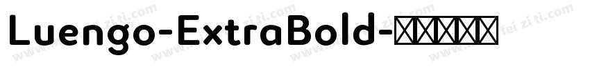 Luengo-ExtraBold字体转换