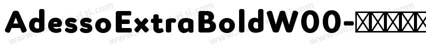 AdessoExtraBoldW00字体转换