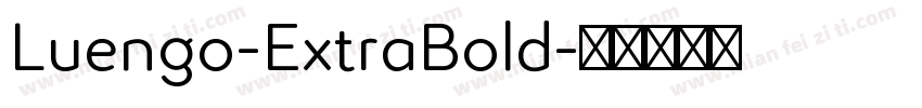 Luengo-ExtraBold字体转换