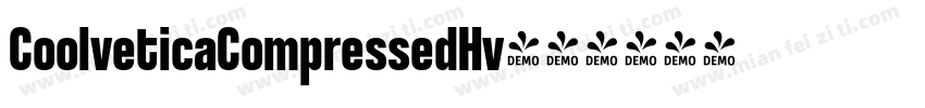 CoolveticaCompressedHv字体转换