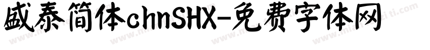 盛泰简体chnSHX字体转换