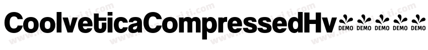 CoolveticaCompressedHv字体转换