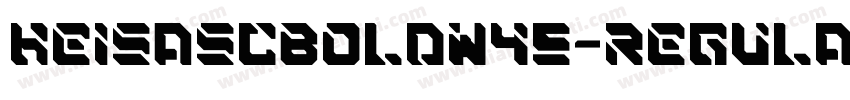 HeiSASCBoldW45-Regular字体转换