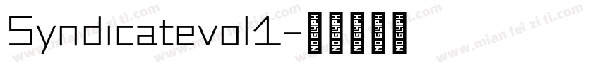 Syndicatevol1字体转换