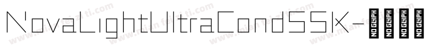 NovaLightUltraCondSSK字体转换