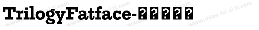 TrilogyFatface字体转换
