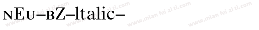 NEU-BZ-ltalic字体转换