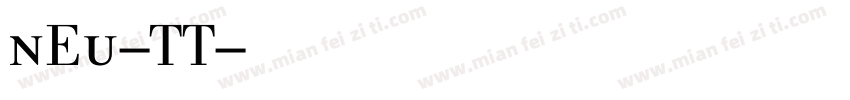 NEU-TT字体转换