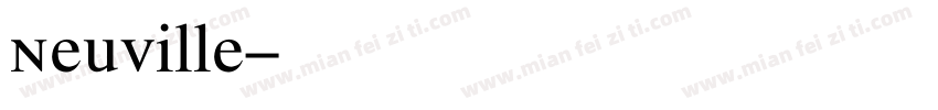 Neuville字体转换
