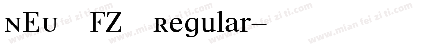 NEU—FZ—Regular字体转换