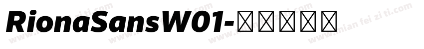 RionaSansW01字体转换