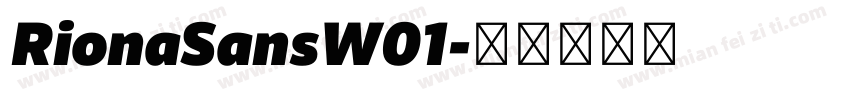 RionaSansW01字体转换