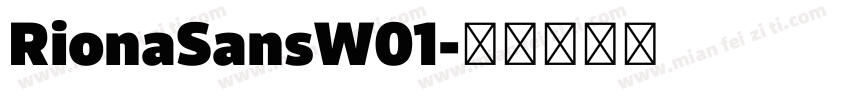 RionaSansW01字体转换