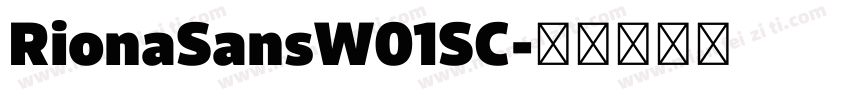 RionaSansW01SC字体转换