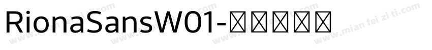 RionaSansW01字体转换