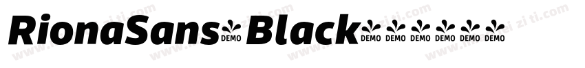 RionaSans-Black字体转换