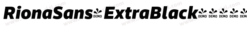 RionaSans-ExtraBlack字体转换